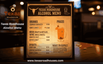 Texas Roadhouse Alcohol Menu