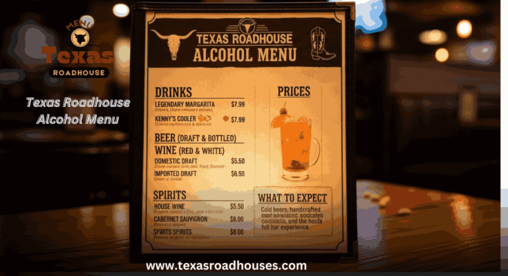 Texas Roadhouse Alcohol Menu