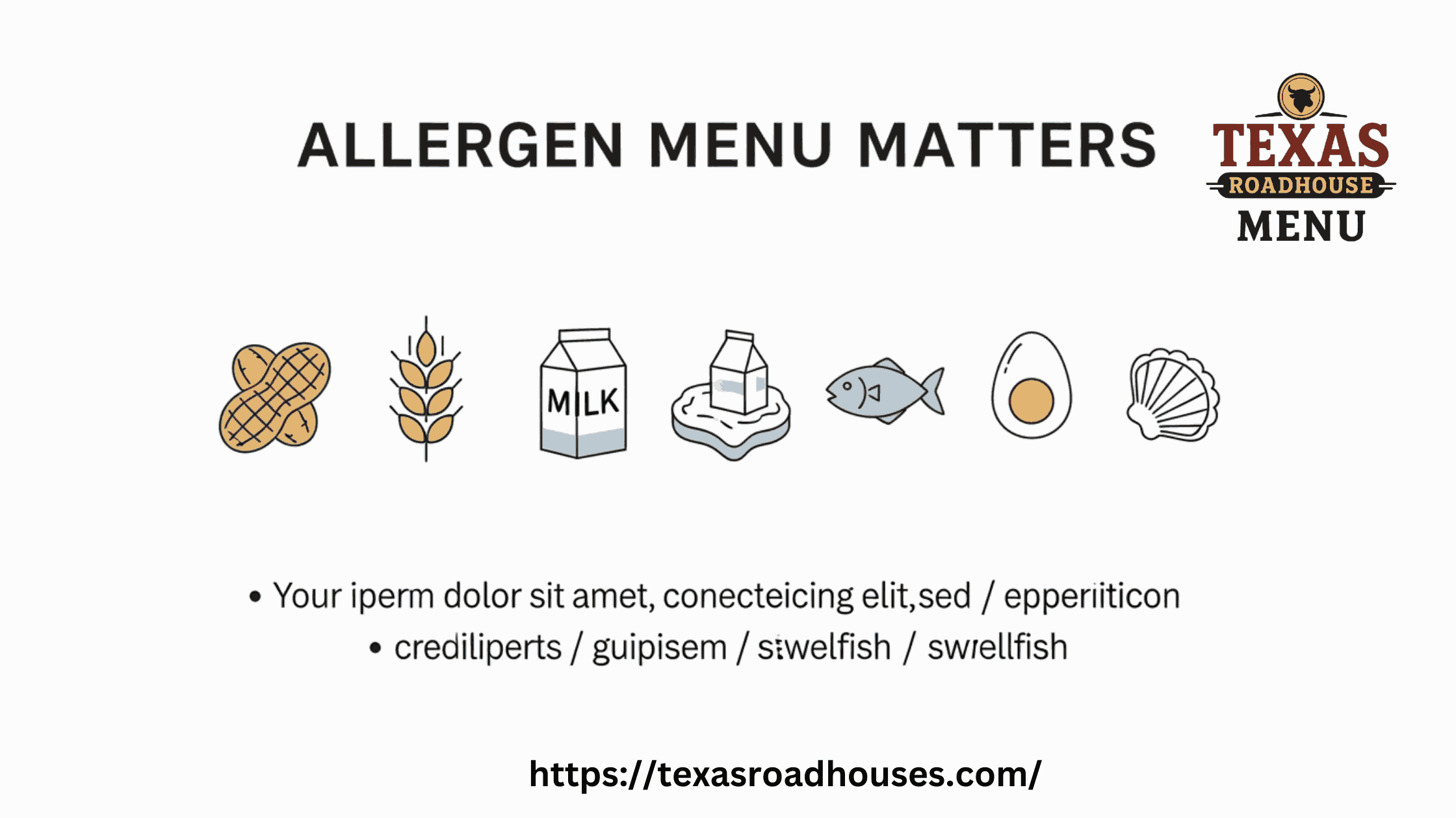 Texas Roadhouse Allergen Menu