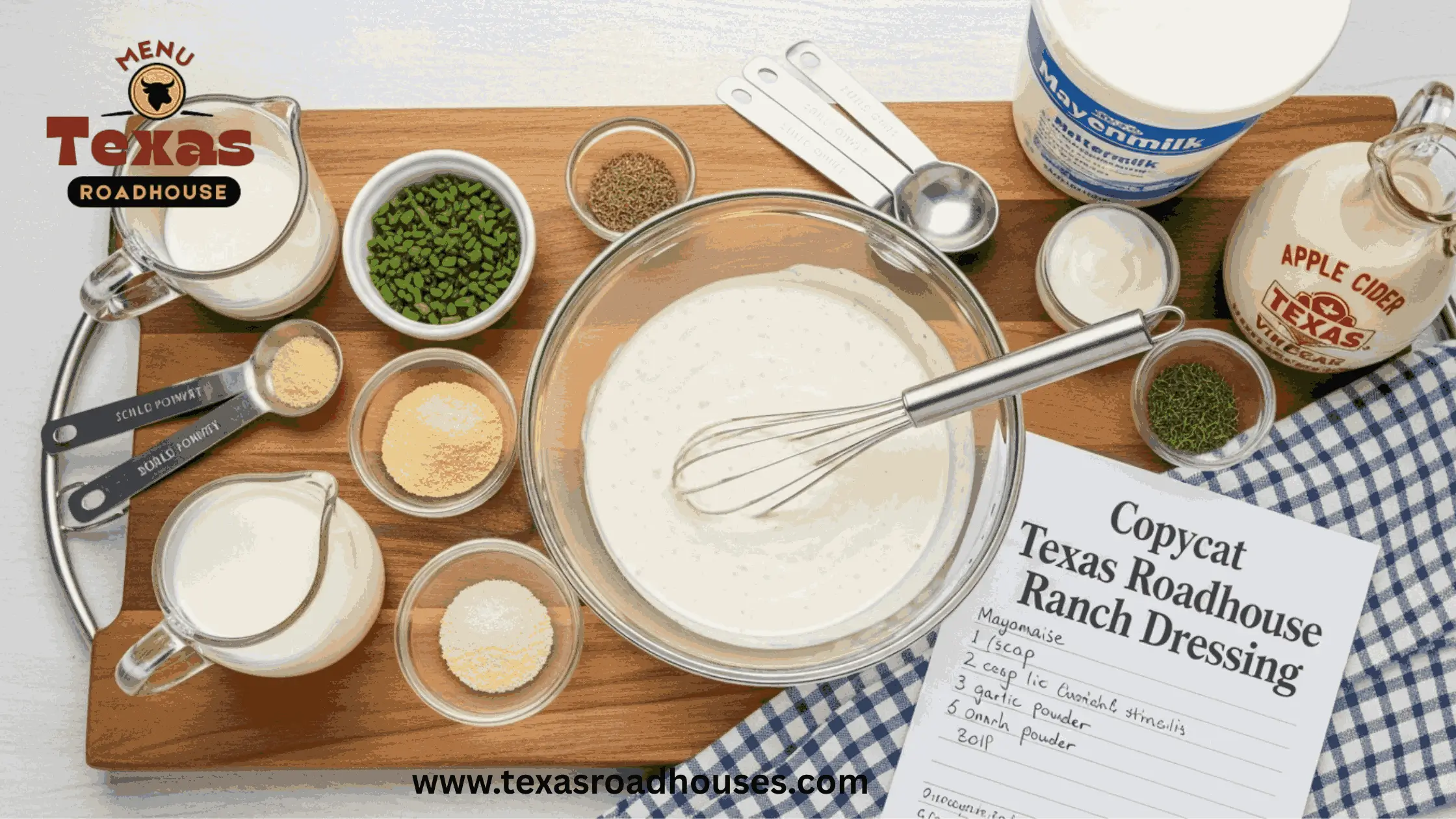 Copycat Texas Roadhouse Ranch Dressing Recipe