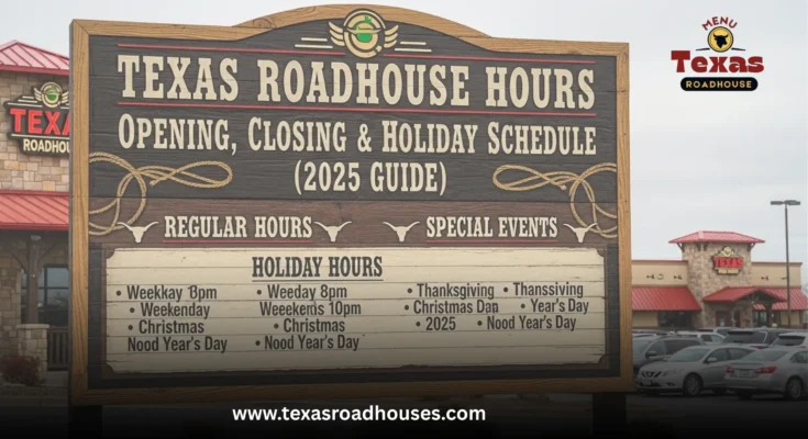 Texas Roadhouse Hours: Opening, Closing & Holiday Schedule (2025 Guide)