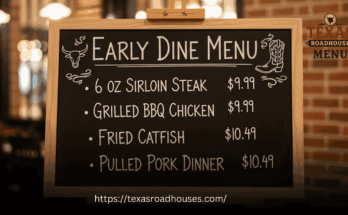 Texas Roadhouse Early Dine Menu